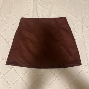 Altar’d State Burgundy Mini Skirt